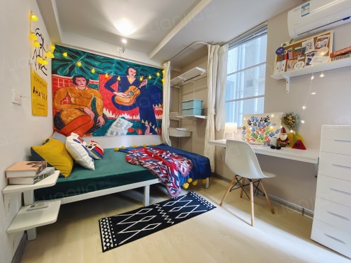 独栋·YOU+社区 五羊店 整租独卫单间·限时特价！双地铁电梯房·优惠水电·品质居住·家电家具齐全 开间