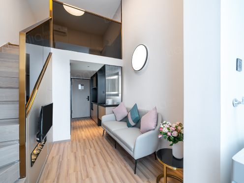 独栋·城家公寓 城家高级公寓东莞松山湖科学城店 免费阅读办公区！免费健身房！落地窗采光 1室1厅