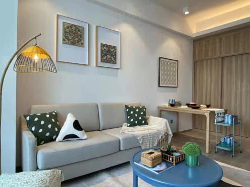 独栋·中海友里公寓 天府国际公寓 【两室  开票可报销】月付无中介 可做饭可停车 18/19号线天府商务区地铁口 2室1厅