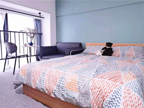 独栋·柚米寓 人民北路店 短租特惠房可月付短租花牌坊 梁家巷周边 1室1厅