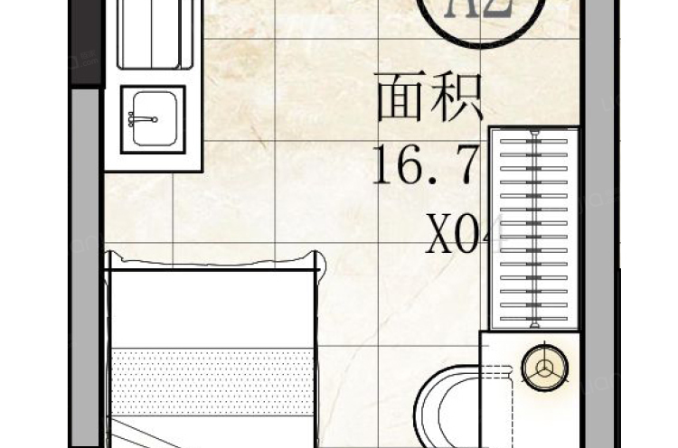 押一付一每月可申请补贴500小单间B