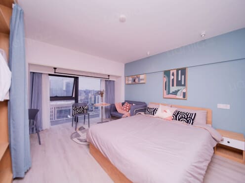 独栋·柚米寓 人民北路店 【直租0中介费】1号地铁沿线花牌坊文殊院盐市口 1室1厅