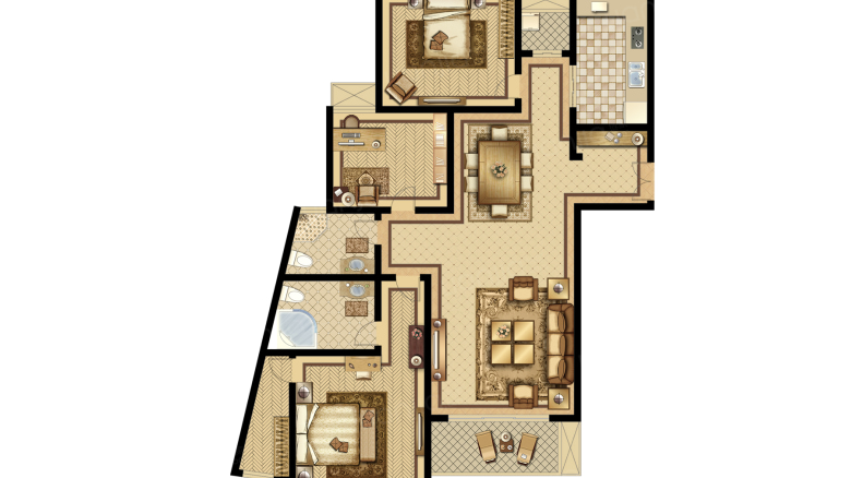 整租· 达安锦园 精装3房 有钥匙随时可以看房-达安锦园租房信息-上海