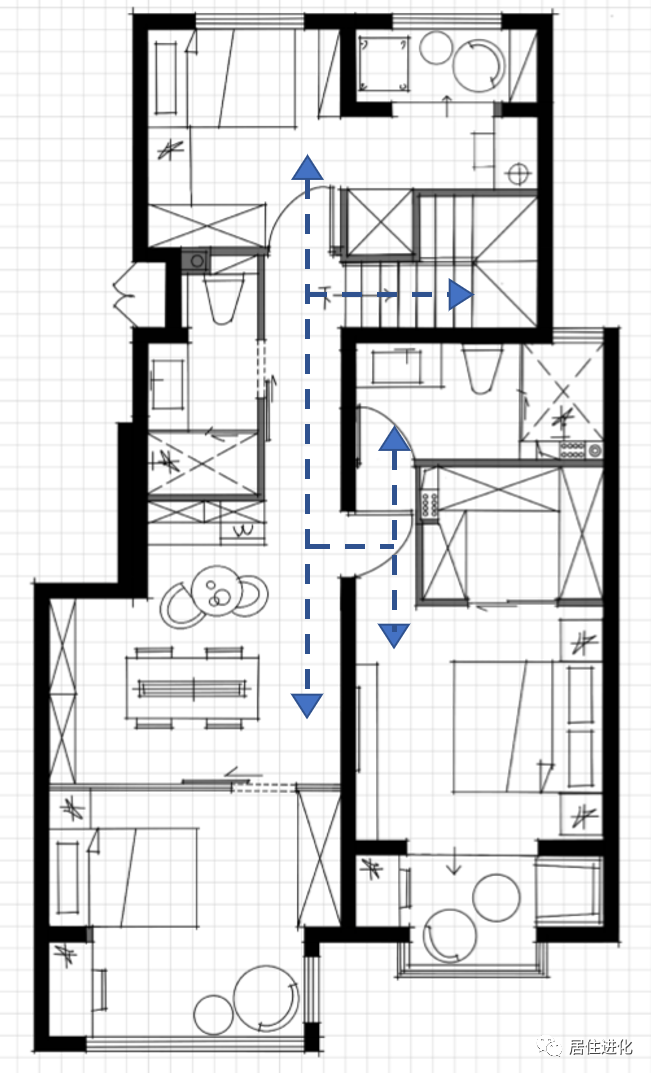 交通动线图一层