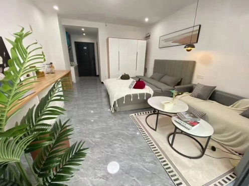 独栋·华皙 贝壳新青年公寓河庄2店 金沙湖附近整租公寓，整租带阳光 1室1厅