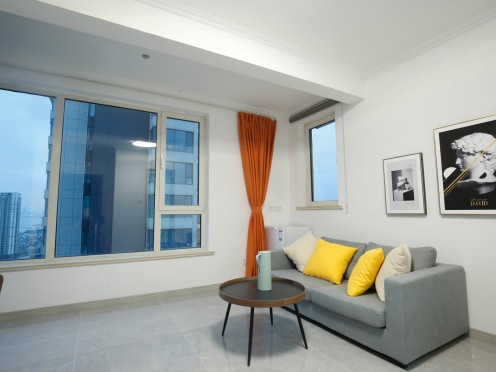 独栋·冠寓 青岛唐岛湾店 3月返工限量95折！免暖气费无中介费可长租可短租！环境干净包暖气 8 1室1厅