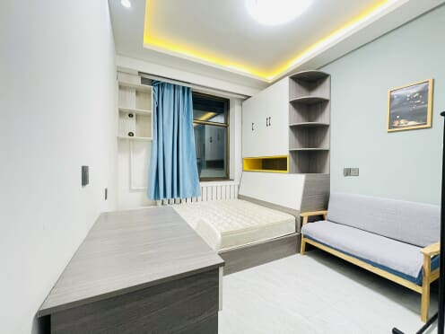 独栋·久拾公寓 焦家湾地铁口店 可短租 整租一居室 1室1厅