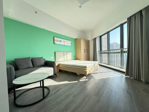 独栋·无锡乐之家公寓 广石路店 无中介 近四号线广石地铁超大落地窗 押一付一免费wifi 健身房 1室1厅