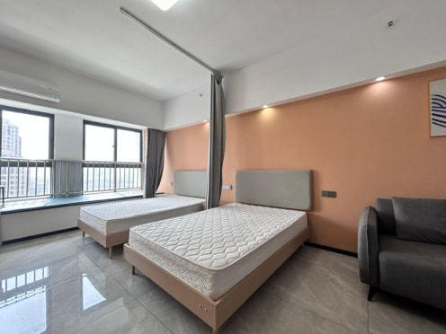 独栋·无锡乐之家公寓 广石路店 我是房东.朝南精装双床 临4号线地铁站 广石路 月付 1室1厅