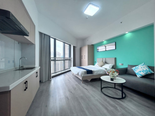 独栋·无锡乐之家公寓 广石路店 直租公寓 7个月起租 朝南采光 落地窗/精装公寓 广石路四号线地铁 民用水电 免费健身房宽带 1室1厅