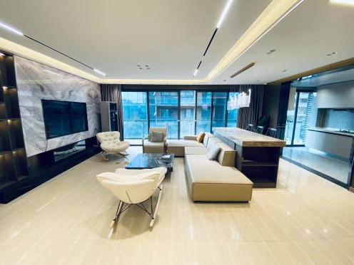 独栋· 随遇公寓 曲江创意谷店 钻石半岛曲江池边拎包入住商务接带 4室2厅