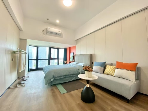 独栋·世园梧桐公寓 砂之船奥莱店 浐灞自贸中心【学生党考研考公首选】 无中介费  可短租 可月付 开间