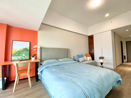 独栋·世园梧桐公寓 砂之船奥莱店 浐灞中心 精装大开间 租期灵活 无中介费 开间