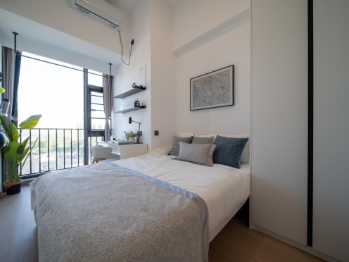 独栋·有巢公寓 松山湖店 开业九折 松山湖CBD 落地窗湖景房 押一 智能安防 拎包入住A 开间