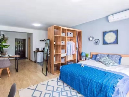 独栋·泊寓 桃园路11店 【预定享500元膨胀金】押一付一，灵活租住，电梯房，免费健身打台球 1室1厅