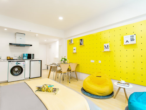 独栋·哩窝 江南大学店 长广溪畔！停车免费！近江大！押一付一无中介蠡湖畔 1室1厅