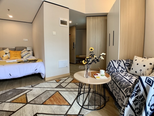 独栋·冠寓 珠海前山环宇路店 月底特惠 大阳台采光好.可养宠物  前山河环宇城附近 押一 开间