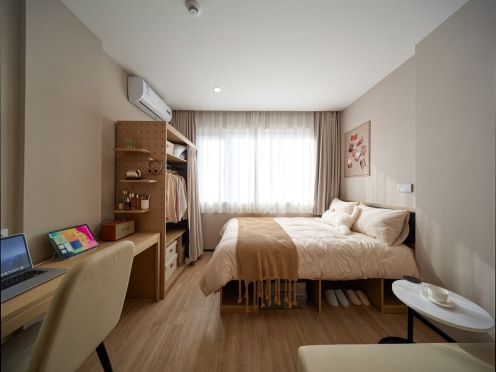 独栋·源悦里青年公寓酒店 东莞国贸店 东莞国贸CBD丨押一付一  超大公区带免费健身房桌球娱乐 1室1厅