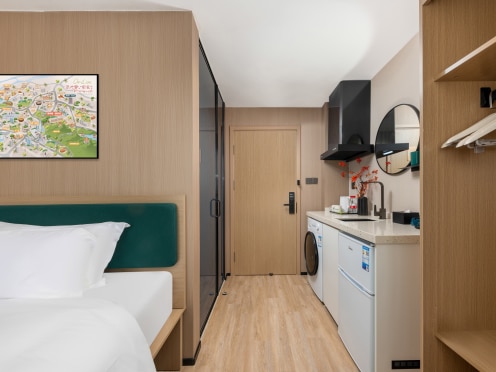 独栋·源悦里青年公寓酒店 东莞国贸店 鸿福路地铁站 静逸独居首选 南北通透 24h安保 开间