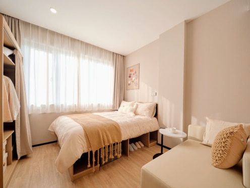 独栋·源悦里青年公寓酒店 东莞国贸店 国贸汇一城 城市白领的优选公寓自带健身房瑜伽室 开间