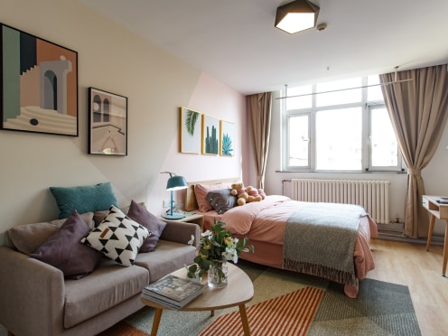 独栋·龙湖冠寓 井冈山路店 年末特惠 限时抢8折券！ 井冈山路 精装月付学生折扣98 香江路商圈D，简约阳光单间D 1室1厅