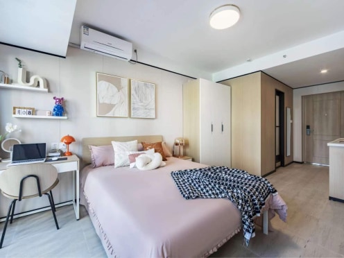 独栋·龙湖冠寓 合肥黄河路地铁站店 特价房 全景落地窗  包河骆岗商圈地铁直达  提供免费自习室 开间