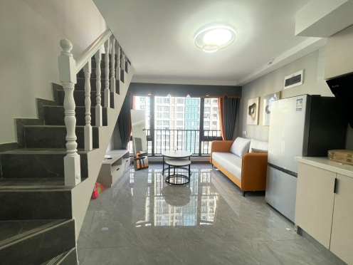 独栋·袋鼠公寓 微电园龙湖天街店 年底特惠！大学城微电园龙湖天街旁 精装loft一室一厅可做饭 月付0中介W 1室1厅