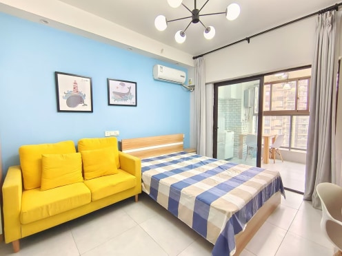 独栋·袋鼠公寓 大堰村地铁站店 盘龙商圈旁 大阳台厨房通气大衣柜采光好 可月付0中介LY 开间