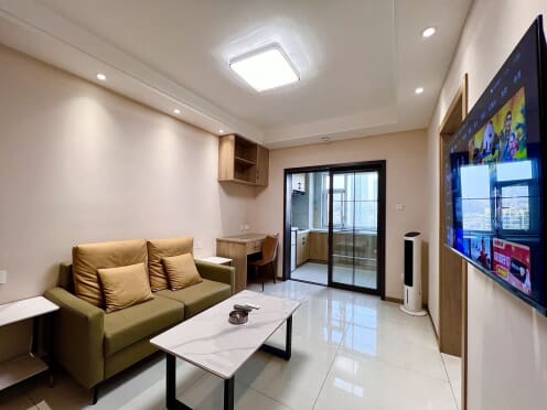 独栋·铂曼公寓 嘉盛园店 直租·精装定制一室一厅·雁滩·城关万达·名城广场·雁北路·大润发·兰州大学·省医·商圈·拎包入住 1室1厅