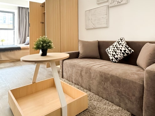 独栋·泊寓 建投泊寓·悦巢店 【精选公寓  长租优惠多多】智能门锁  0中介费 押一付一 方特 独立卫浴 郊野公园 开间