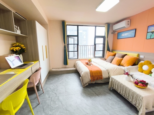 独栋·克拉美家公寓 武大航域店 押一付一减轻负担.无中介费.拎包入住ＸＭＹ 1室1厅