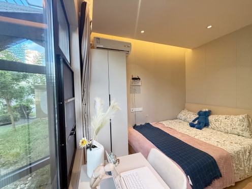 独栋·贝壳公寓 南翔店 嘉定南翔地铁站独立小一室带院/大窗绿景/可短租0中介 1室1厅