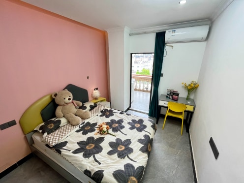 独栋·优e家公寓 盈丰店 押一付一 寮步横坑近东城 精装阳台单间 做饭停车方便 开间