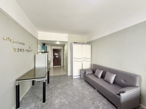 独栋·彩妆公寓·民宅租赁 沈辽路万达广场公寓D座 可月付！免中介费47平万达公寓地铁电梯可长短租免中介费 1室1厅