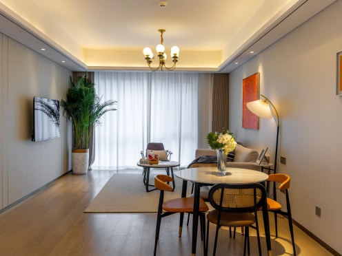 独栋·华贸姑苏里服务公寓 山塘街店 【开发商直租】·遣心·两居套房 2室1厅