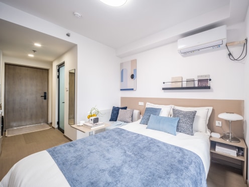 独栋·华润置地·有巢公寓 有巢国际公寓社区仇毕店 民水民电 学生特惠 独立厨卫带阳台一室整租 开间