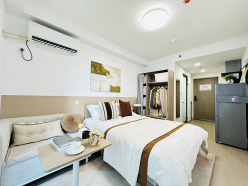 独栋·华润置地·有巢公寓 有巢国际公寓社区仇毕店 双十二特惠 南北通透 独立一居室 无中介费 民水民电 可短租 开间