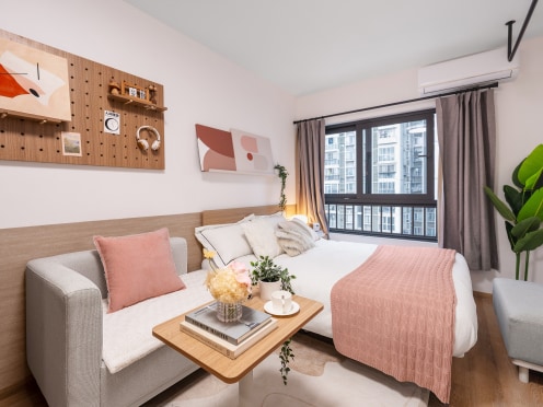 独栋·华润置地·有巢公寓 昭觉寺店 短租 3号线直达春熙路 精装套一 0压力 月付 当日可住 周边配套齐全 免费公区 24h健身房 1室1厅