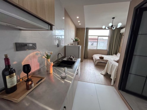 独栋·亿捷公寓 康泰西路123号 朝南一室一厨一卫，房东直租 开间