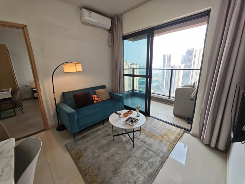 独栋·凯得家公寓 自如里7号楼 小区精装大一房 南向超大阳台 超绝采光视野 国企保障 押一 1室1厅