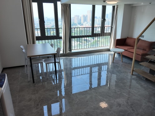 独栋·保利和寓 保利大都汇 【长租】LOFT公寓  全景落地窗 采光很好 民水民电 2室1厅