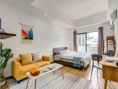 独栋·珠海蜗居公寓 万科店 迎元旦巨惠活动租期灵活-可押一无中介费-奥园山姆上冲-精装公寓-可养宠物 开间