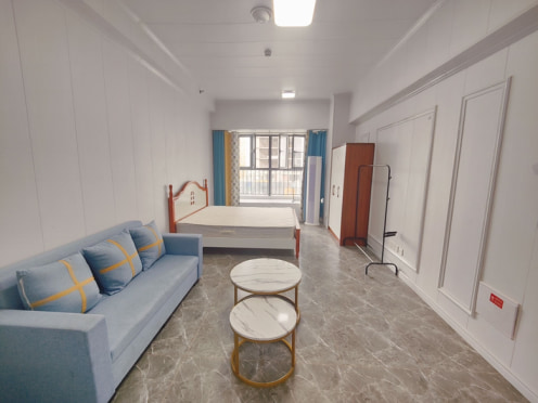 独栋·窝边公寓 珠江悦湖国际 无中介，可短租，可月付，合生汇，光华公园 1室1厅