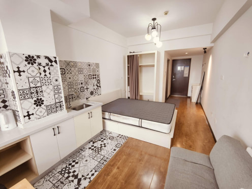 独栋·窝边公寓 新尚天地 温江中医大，财大，无中介，可月付，带空调，万盛地铁口 1室1厅