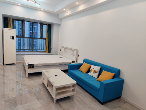 独栋·窝边公寓 珠江悦湖国际 合生汇楼上，整租套一，无中介，可月付，光华公园地铁口 1室1厅