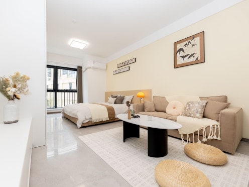 独栋·租建投安居公寓 合生社区并州帝景店 近茂业大落地窗、商超云集、距地铁1.3公里、无中介费每月立减128--9 1室1厅