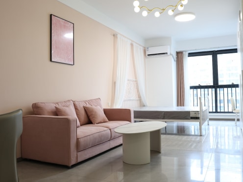 独栋·租建投安居公寓 合生社区并州帝景店 健身房舞蹈房女神房、茂业商圈地窗无中介费公寓、租期灵活可月付，每月立减200--1 1室1厅