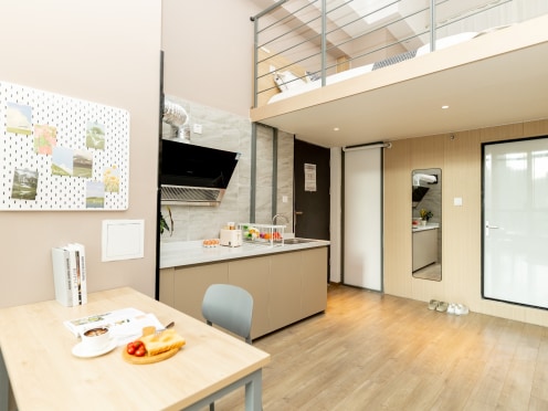 独栋·租建投安居公寓 万科蓝湾店 城堡美景900米晋阳落地窗景万象城商圈loft，可短租可月付每月立减158无中介费--30 1室1厅