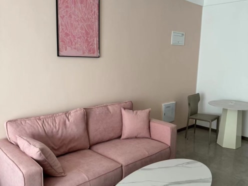 独栋·租建投安居公寓 合生社区并州帝景店 单租金每月立减200一个月起步茂业阳光房租期灵活无中介唯美粉色直播空间--16 1室1厅