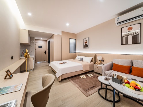 独栋·铂顿元世纪 翠亨新区店 【中广核专享】【35平阳台单间】国企品牌 无敌湖景 1室1厅